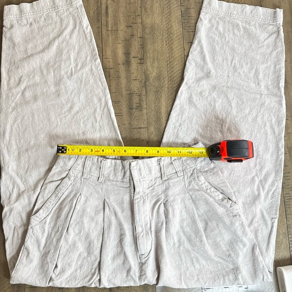 Free People Cream Textured Pants - Picture 7 of 13